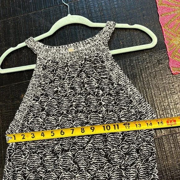 Moth Anthropologie Debussy Marled Sweater Top Black White size Medium - Picture 7 of 9